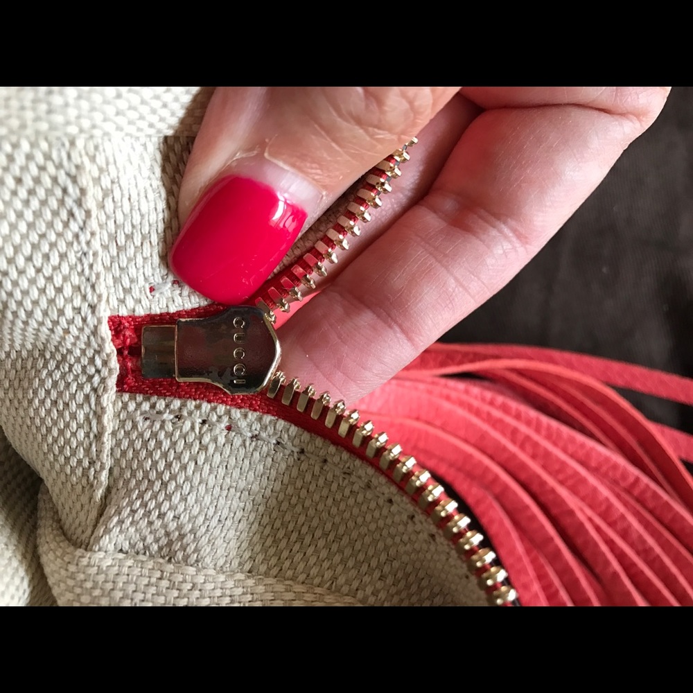 ❗️SOLD❗️❗️❗️Gucci soho double chain hand bag - Picture 7 of 8