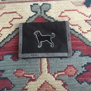 Tri-fold Black Dog Wallet