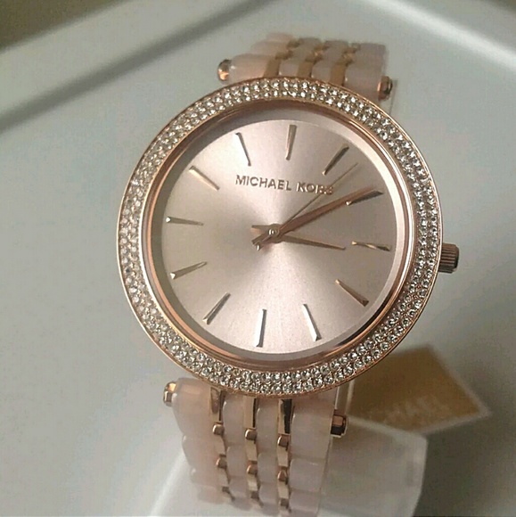 Brand NWT Michael Kors Women's rose pink watch - Picture 2 of 8