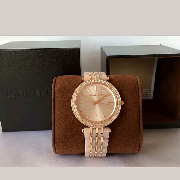 Brand NWT Michael Kors Women's rose pink watch - Picture 5 of 8