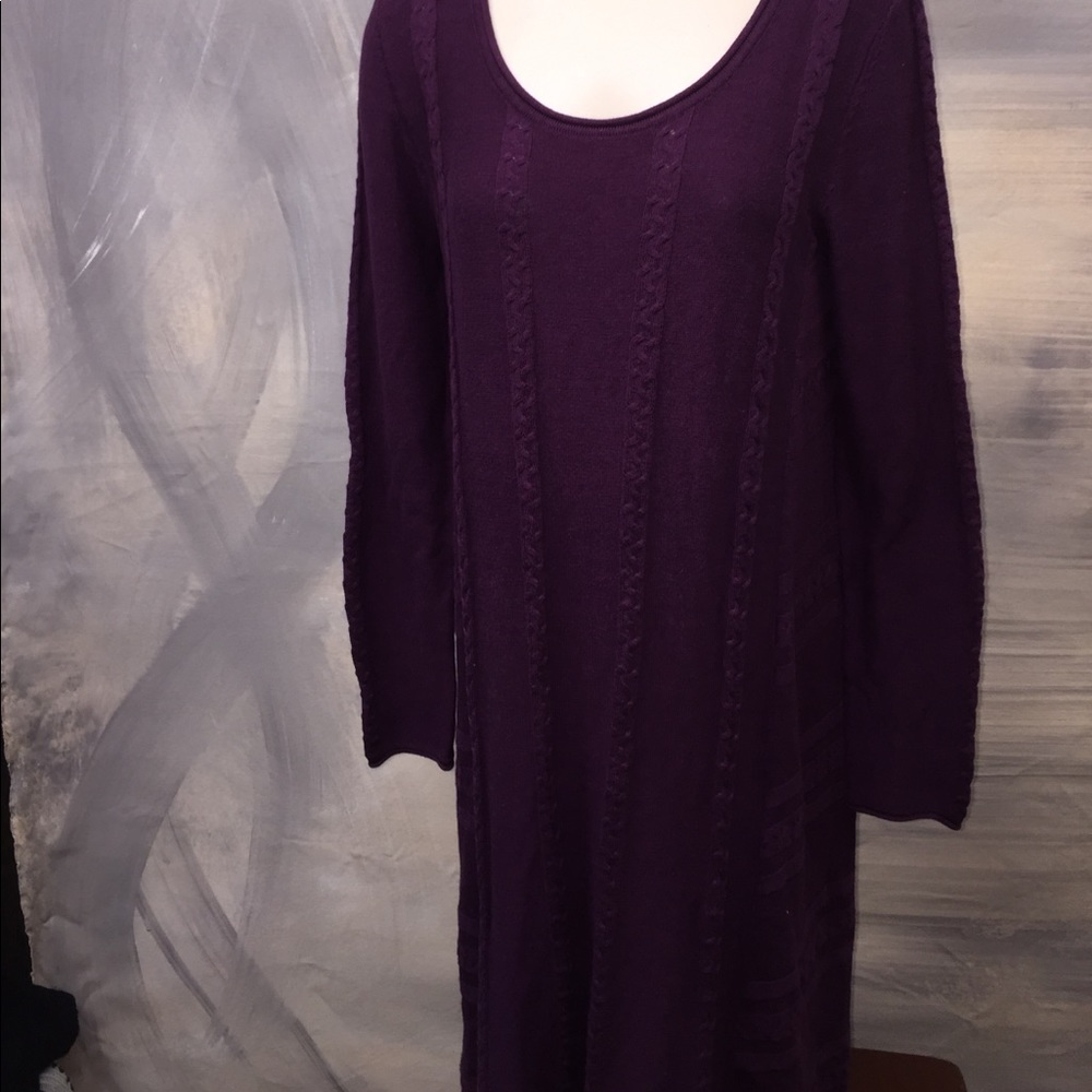 Purple Sweater Dress