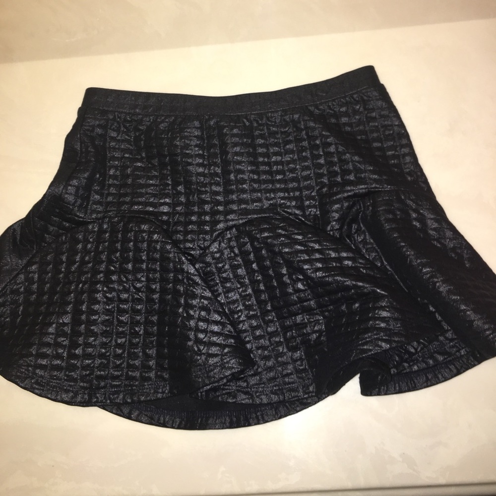 Black Jessica Simpson Leather Skirt