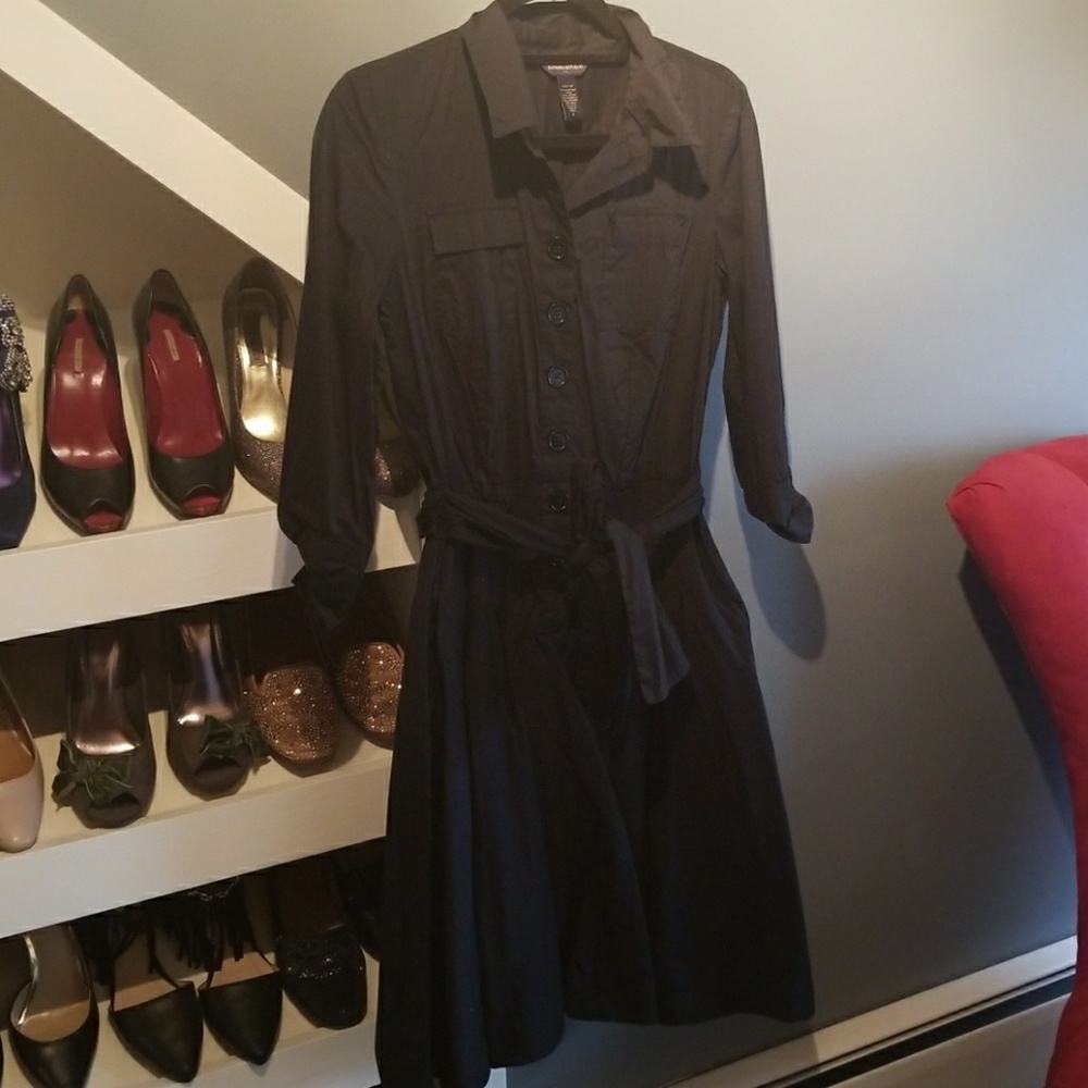 Banana Republic button up 3/4 sleeve dress pockets