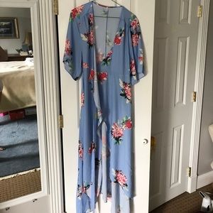 Floral Wrap Dress/Kimono/Bath Robe