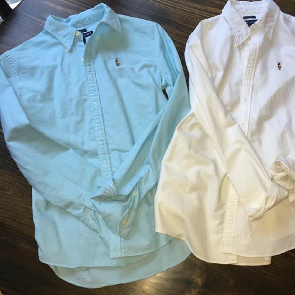 Light Blue Ralph Lauren Polo Oxford
