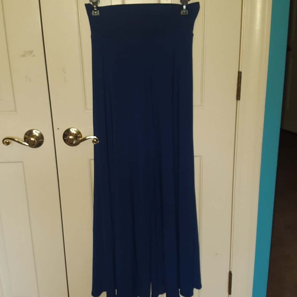Navy blue long flowy pants