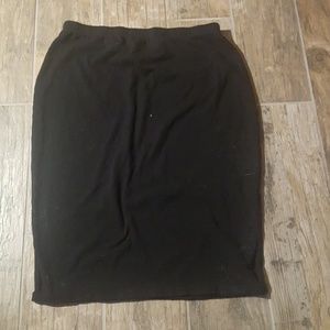 Black faded glory long pencil skirt