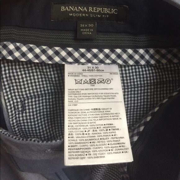 BANANA REPUBLIC Light Blue Men's Suit
