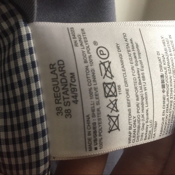 BANANA REPUBLIC Light Blue Men's Suit