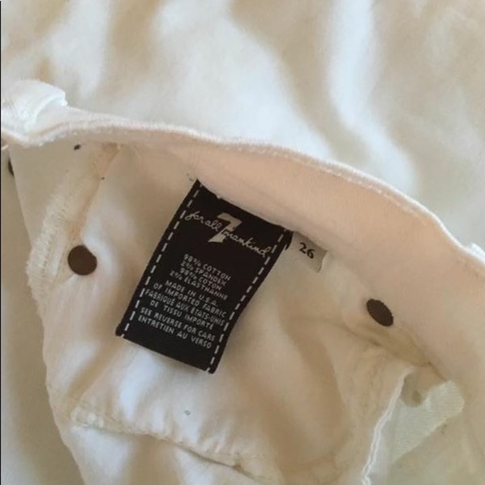 Seven For All Mankind White Jeans