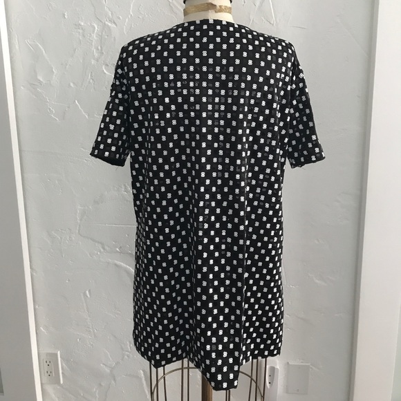 Motel rocks black white cold shoulder sequin dress - Picture 2 of 6