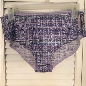 Victoria's Secret Purple Geometric Seamless Panty