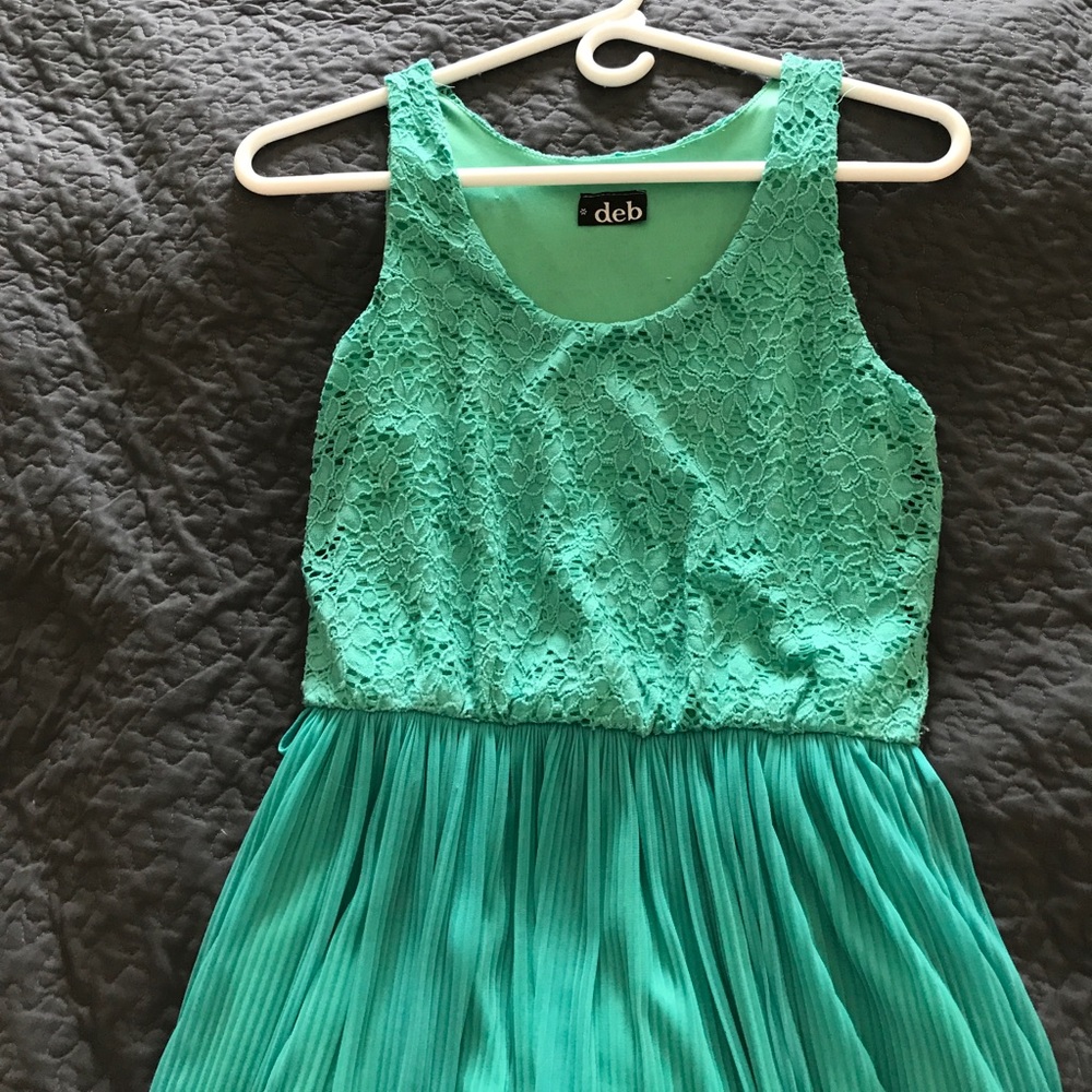 🍑 Sea Green/Blue Dress. Small.