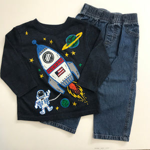 !!New Item!! 24M/2T - Space Tee and Pants