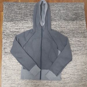 Lululemon Gray Colorblock Scuba Hoodie