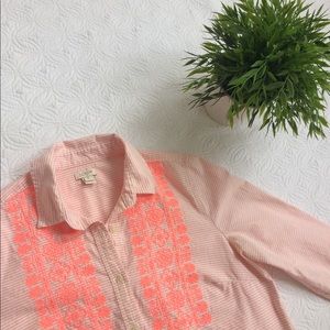 J. Crew embroidered popover