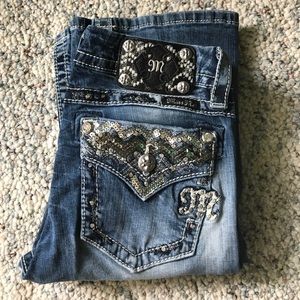 Medium/light was Miss Me bootcut jeans!🎀