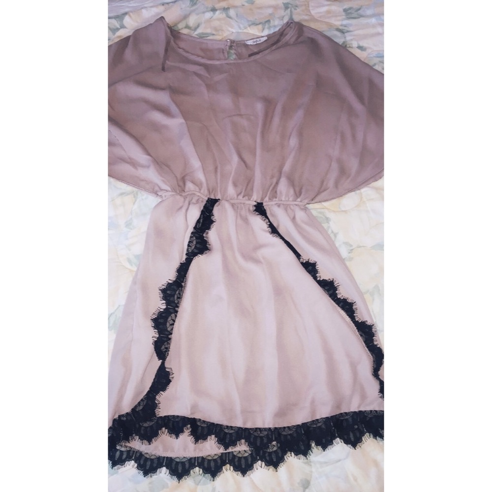 Beige short dress