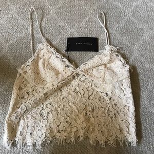 Zara lace crop top