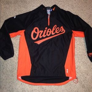 Men's majestic MLB Orioles Cool Base windbreaker M