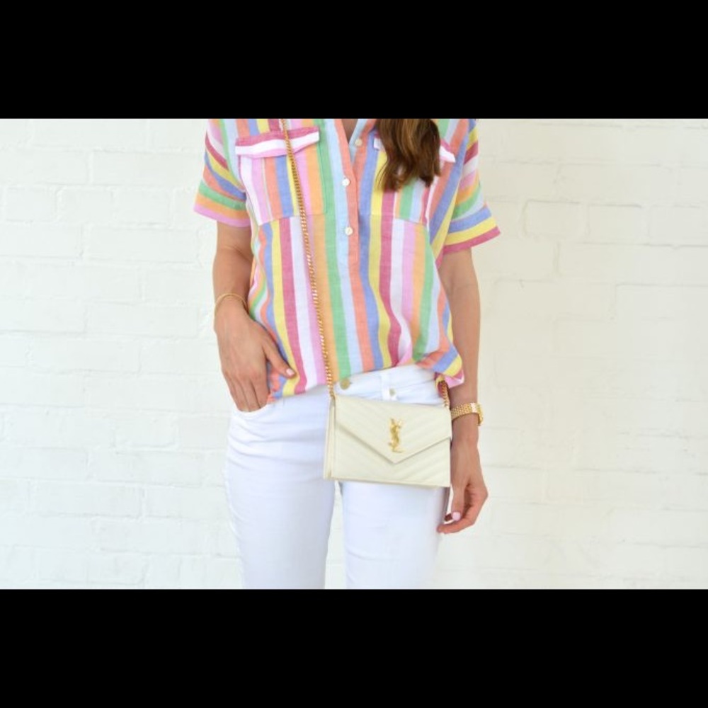 NWT J Crew Candy Stripe Popover!!!