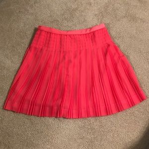 Coral Pleated JCrew Skirt