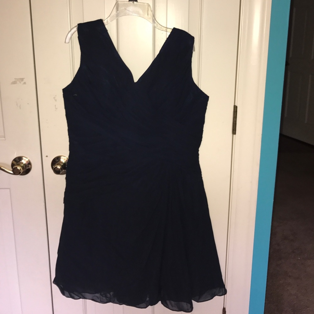 Flowy navy blue dress
