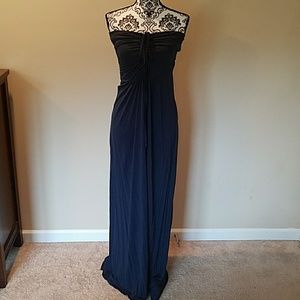 Navy maxi dress