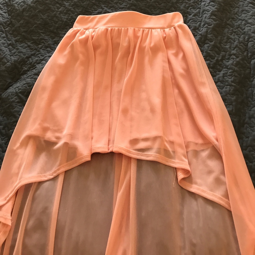🍑 Pink High Low Skirt. Small.