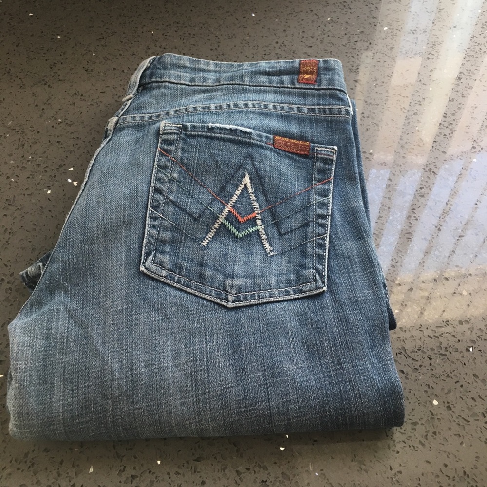 Seven A pocket blue jeans