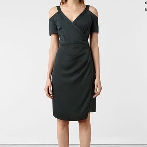 ALL SAINTS Cadia Dress in Oil Black
