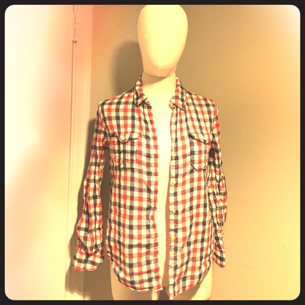 Plaid long sleeve shirt!