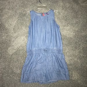 Girls Denim Romper