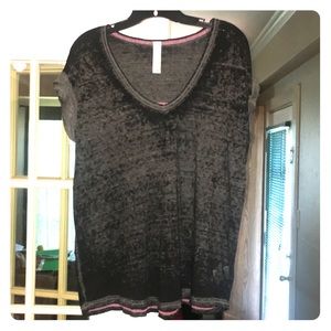 Free People Burnout V-Neck Tee - Like New