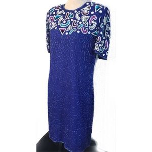 Vintage Dresses - Vintage Beaded Sequin Cocktail Dress Vintage Dresses - Vintage Beaded Sequin Cocktail Dress