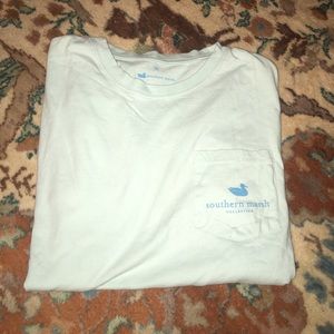 light blue southern marsh t shirt