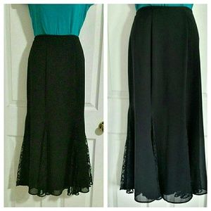 Black evening skirt