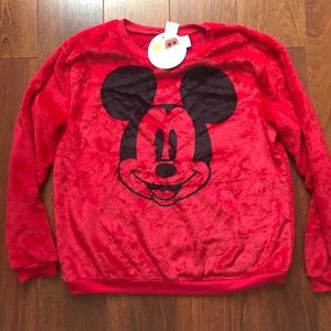 NWT Mickey Mouse plush pullover. SO SOFT!