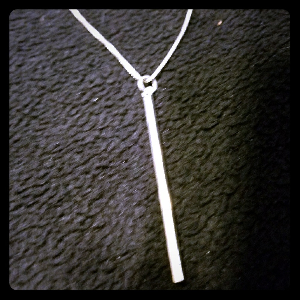 Sterling Silver Bar Necklace