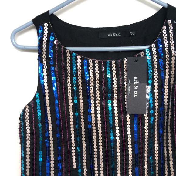 Ark & Co Embellished Sequin Sleeveless Top - Picture 5 of 5