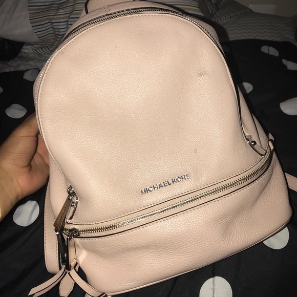 Michael Kors Rhea medium leather backback main image 6