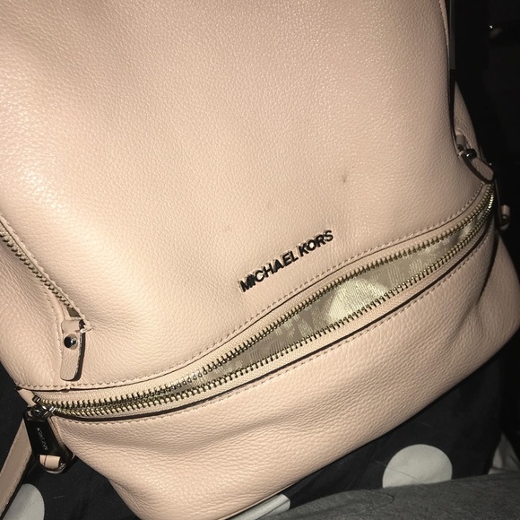 Michael Kors Rhea medium leather backback main image 5