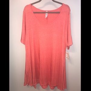 Lularoe Perfect T - 3XL - Heathered Red