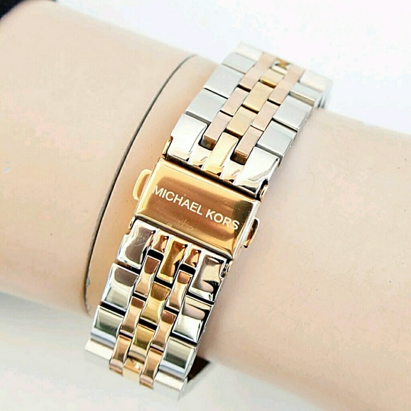 NWT Michael Kors Swarovski crystals watch main image 8
