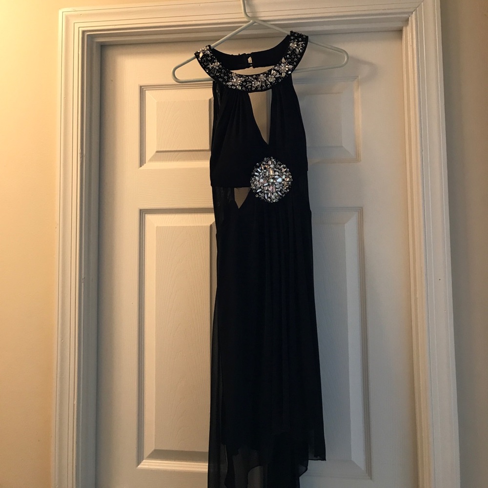 Black Jeweled Dress. Size 3/4.
