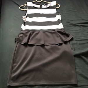 Black and white dress