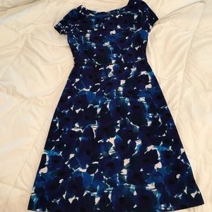 Size 2 blue floral dress