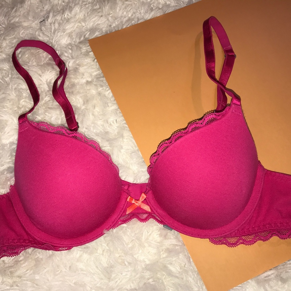AERIE size32A, pink lace push-up bra