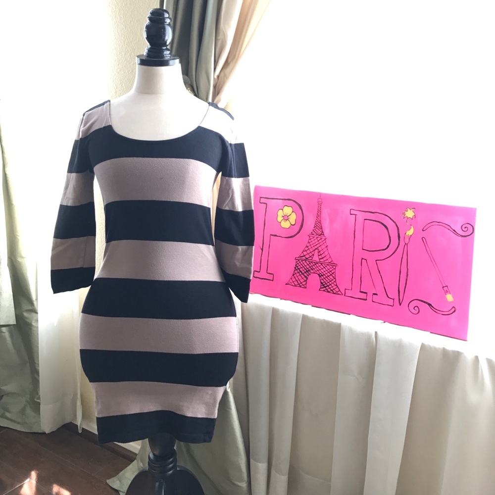 Black and Brown Dress