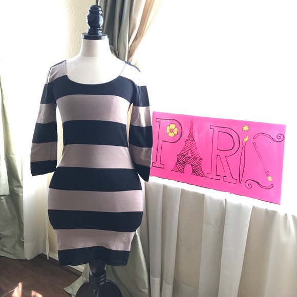 Black and Brown Dress - Picture 1 of 2